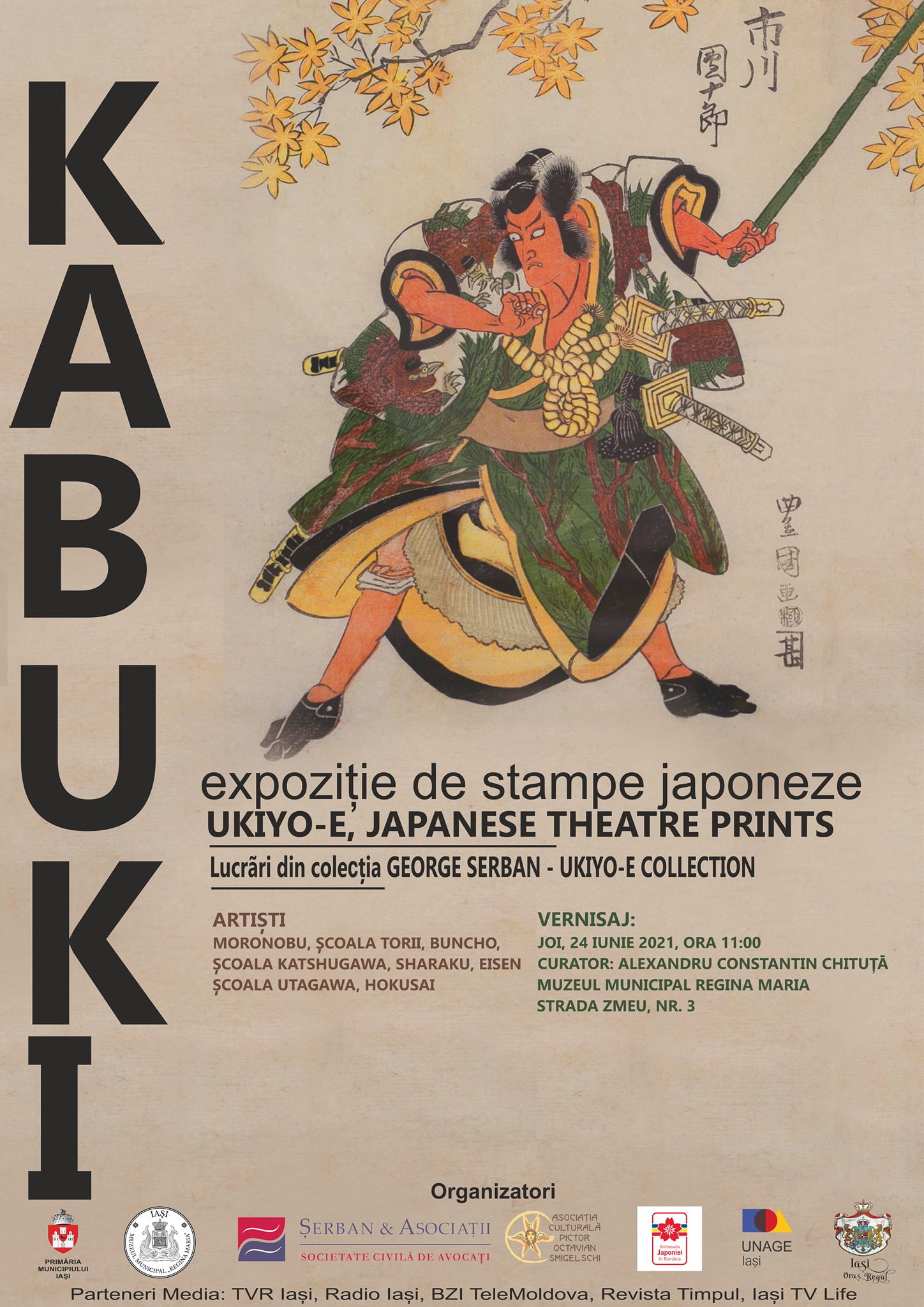 expoziția de stampe japoneze ,,Kabuki – Ukyio-e Japanese Theatre Prints”
