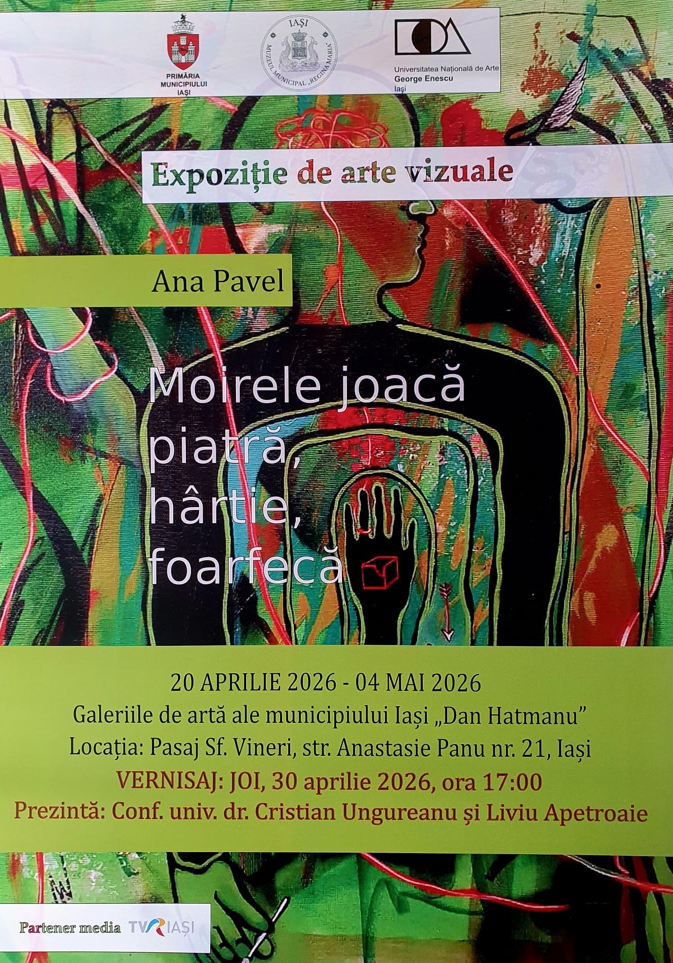 Expoziția de pictură - „Moirele joacă piatră, hârtie, foarfecă”
